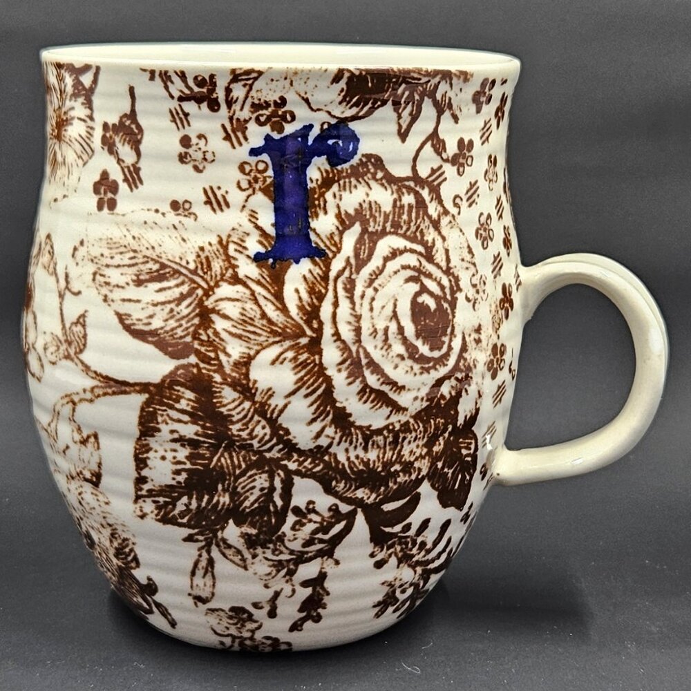 Anthropologie Homegrown monogram mug "r"